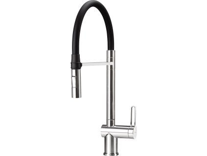 Aplomo Magnetic dřezová baterie s výsuvnou sprškou, černá a chrom, BRM_072M