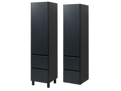 Lavedo Vivace Black Uni vysoká závěsná skříňka do koupelny Orientace: Pravá, VIV-UNI-BL-R