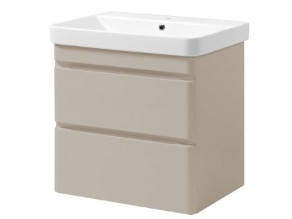 Lavedo Vivace Mokko Air 100 koupelnová skříňka s umyvadlem, VIV-TPB-2-D-100-MOKKOO