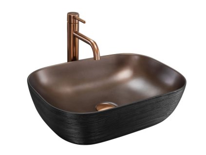 Rea Belinda 47 umyvadlo na desku, copper brush, REA-U6384