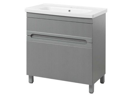 Lavedo Aria Grey 80 koupelnová skříňka s umyvadlem, ARIA-GR-TNB-2-D-80