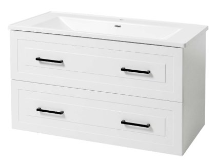 Lavedo Tokyo Air 100 koupelnová skříňka s umyvadlem z litého mramoru, TOKYO-TP-2-D-100KANTE