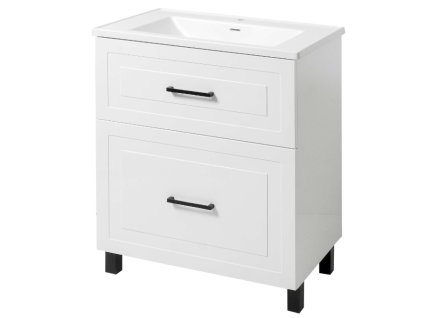 Lavedo Tokyo 80 koupelnová skříňka s umyvadlem z litého mramoru, TOKYO-TNB-2-D-80KANTE