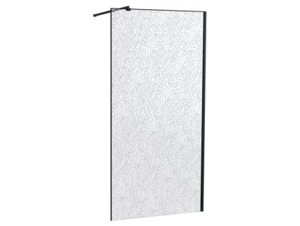 Savana Veduta Cracked Black Walk In sprchový kout, imitace prasklého skla Rozměr Walk In: 100cm, Y912B-100