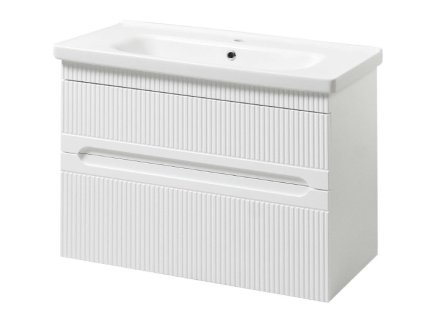 Lavedo Aria Air White 65 koupelnová skříňka s umyvadlem, ARIA-WH-TPB-2-D