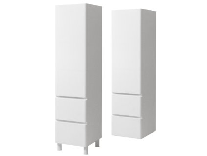 Lavedo Vivace White Uni vysoká závěsná skříňka do koupelny, lesk Orientace: Pravá, VIVACE-PPN2SH-40DR