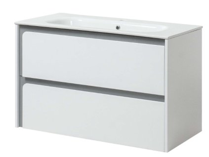 Lavedo Stella Grey 90 koupelnová skříňka s umyvadlem, STELLA-GR-TP-2D90