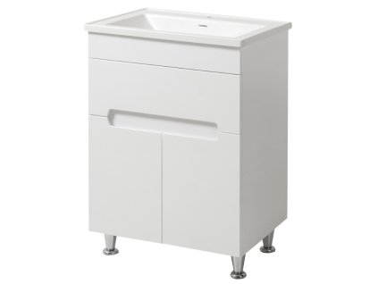 Lavedo Marco Kante 60 koupelnová skříňka s umyvadlem z litého mramoru, MARCO60T-3KANTE