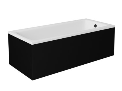 Besco Talia krycí panel čelní + boční, černý Délka vany: 120cm, OAT-120-PKC