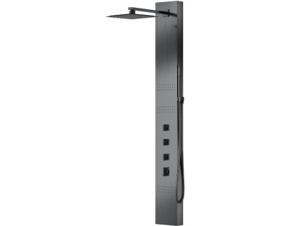 Aplomo Neo sprchový masážní panel, Gun Metal, NEO-S060M