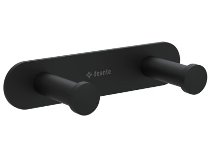 Aplomo Jasmin dvojitý háček na ručníky, černá, ADJ_N12L