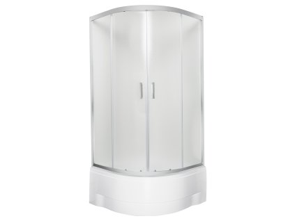 Kerra Malibu GL čtvrtkruhový sprchový kout s vaničkou Rozměr koutu: 80x80cm, 31512_80X