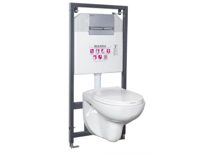 Kerra Doris/Pacific Chrom WC závěsný komplet, KLE-PACCHR