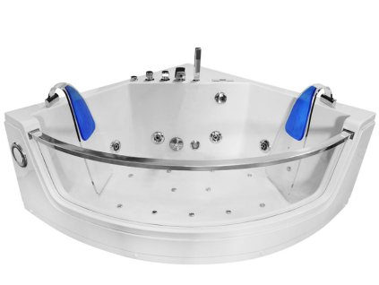 Aplomo Alleta 141x141 hydromasážní vana, modrá, MO-0053M