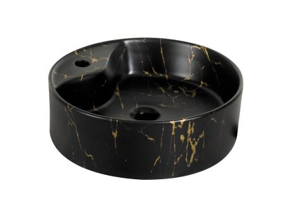 Kerra Kratos 138 Marble keramické umyvadlo na desku, KR138BLZ