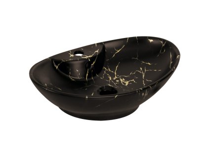 Kerra Kratos 139 Marble keramické umyvadlo na desku, KR139BLM