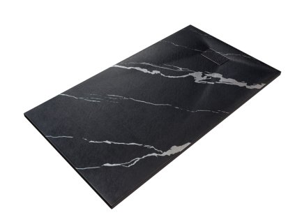Besco Vexo obdélníková sprchová vanička, marble black Rozměr vaničky: 130x90cm, VMB-130-90-P