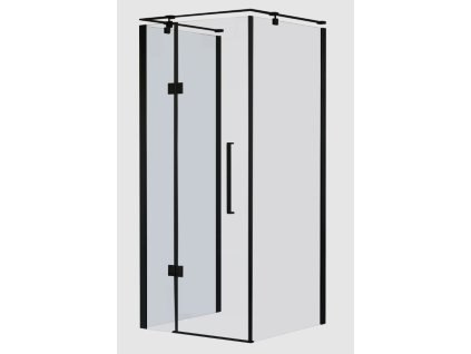 Aplomo Creative 90x90, 100x90, 120x90 sprchový kout, black Orientace: Levá, Rozměr koutu: 100x90cm, BKP248T10_09KL