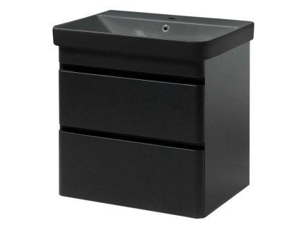 Lavedo Vivace Air Black 70 koupelnová skříňka s černým umyvadlem, VIV-AIR-BLACK-70