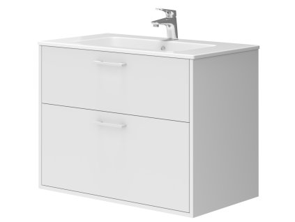 Lavedo Afina Piedra White 80 koupelnová skříňka s umyvadlem, AF-80-PIE-WH