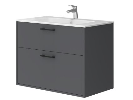 Lavedo Afina Piedra Grey 80 koupelnová skříňka s umyvadlem, AF-80-PIE-GR