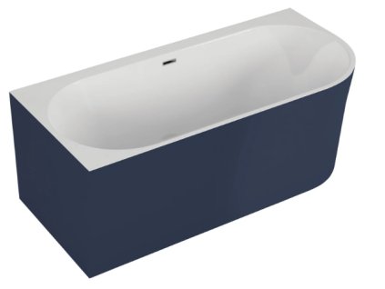 Polimat Sola 160x75 volně stojící akrylátová vana, modrá Délka vany: 160cm, Orientace: Pravá, 00515