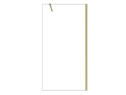Besco Eco-N Walk In sprchový kout, gold Rozměr: 100cm, ENG-100-195C