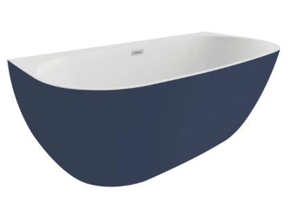 Polimat Risa volně stojící akrylátová vana, modrá Délka vany: 160cm, 00509