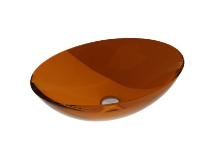 Besco Anya pryskyřicové umyvadlo na desku, Earth Rust, UMA-50-ERC