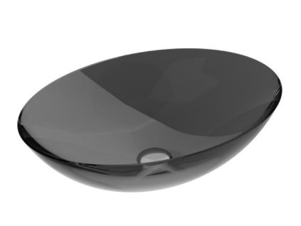 Besco Anya pryskyřicové umyvadlo na desku, Carbon Grey, UMA-50-CGC