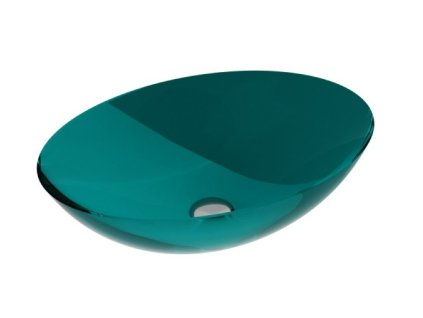 Besco Anya pryskyřicové umyvadlo na desku, Ocean Breeze, UMA-50-OBC