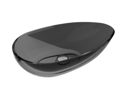 Besco Neya pryskyřicové umyvadlo na desku, Carbon Grey, UMN-60-CGC