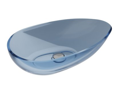 Besco Neya pryskyřicové umyvadlo na desku, Blue Wave, UMN-60-BWC