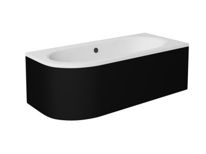 Besco Avita krycí panel L/P, černý Délka vany: 160cm, OAV-160-NSC