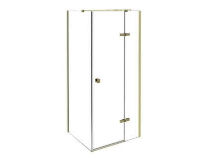 Besco Pixa 90x90x195 čtvercový sprchový kout, gold Orientace: Levá, PKL-90-195G