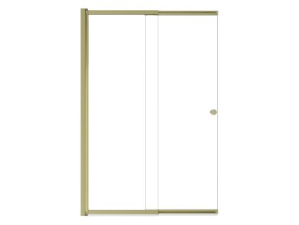 Besco Easy Slide dvoudílná vanová zástěna, gold, PES-2S2