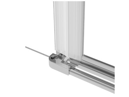 Aplomo Spojovací prvek mezi dveře a pevný díl Kerria Plus, chrom, KTS_011X