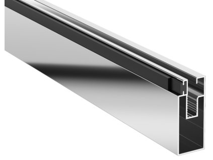 Aplomo Profil pro posuvné dveře Kerria Plus, chrom, KTS_0P1X