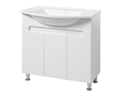 Lavedo Marco 95 koupelnová skříňka s umyvadlem a košem na prádlo, litý mramor, MARCO95-ESTEL-K