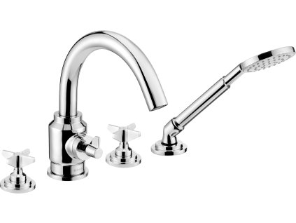 Deante Temisto 4-otvorový vanový komplet, chrom, BQT_014D