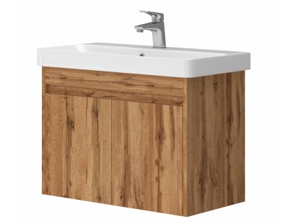 Lavedo Florida Wotan Oak 70 koupelnová skříňka s umyvadlem, FLO-70WO