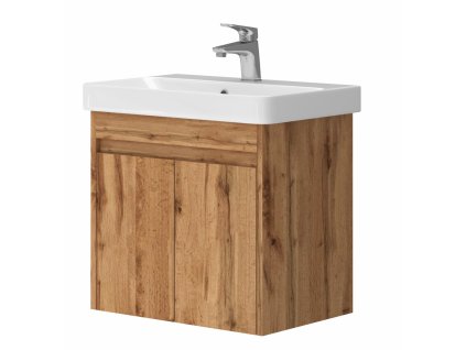 Lavedo Florida Wotan Oak 55 koupelnová skříňka s umyvadlem, FLO-55WO
