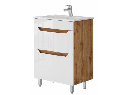 Lavedo Neo Wotan Oak 60 koupelnová skříňka s umyvadlem, NEO-60WO