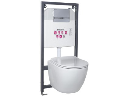 Kerra Kasos/Adriatic Chrom WC závěsný komplet, KAS-ADRCH