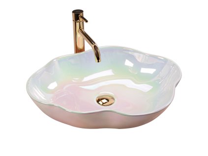 Rea Pearl 50 umyvadlo na desku, akoya, REA-U3309