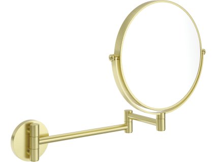 Aplomo Round oboustranné kosmetické zrcátko na prodlužovacím rameni, gold, ADR_R811