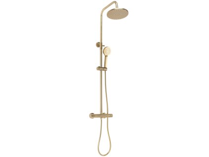 Rea Parot sprchový set s baterií termostatický, brush gold, REA-P2323