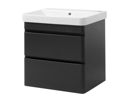 Lavedo Vivace Air 80 Antracit – závěsná koupelnová skříňka s keramickým umyvadlem, VIV-ANT-80-AIR