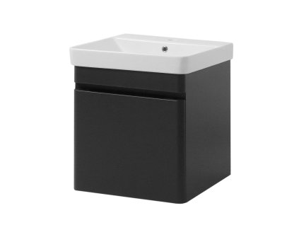Lavedo Vivace Air 50 Antracit – závěsná koupelnová skříňka s keramickým umyvadlem, VIV-ANT-50