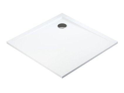 Polimat Perrito White čtvercová sprchová vanička imitace kamene, litý mramor Rozměr vaničky: 90x90cm, 00563